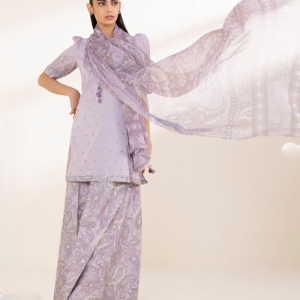 Sapphire 3pc Embroidered Lawn, Fresh