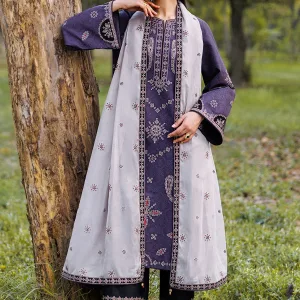 Jazmin Embroidered Digtial Printed Lawn,  Unstitched Fresh