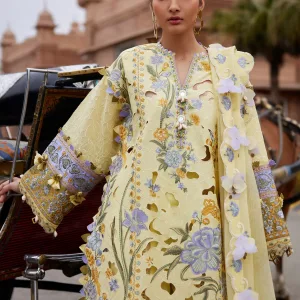 Elan Lawn Azureh Embroidered Luxury 3 Piece Unstitched Fresh